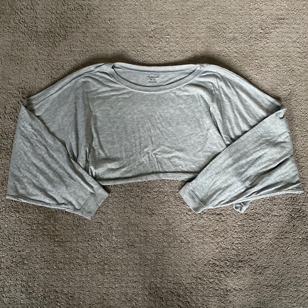 Out From Under Cropped Long Sleeve Top From Urban Outfitters